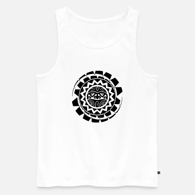 Maya - Männer Premium Bio Tank Top - Weiß