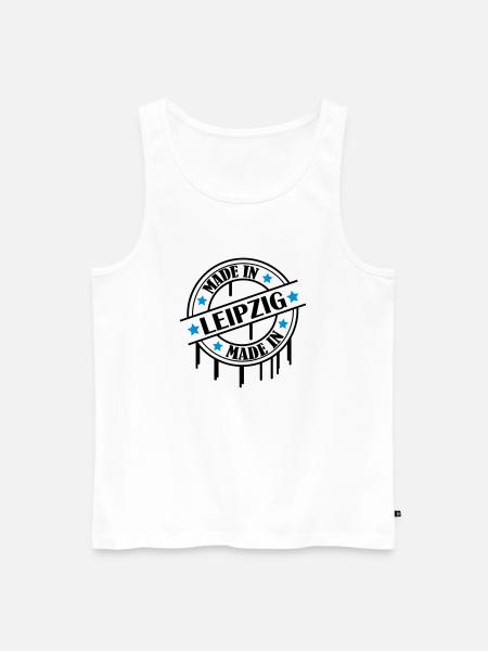 made_in_leipzig_02 - Männer Premium Bio Tank Top - Weiß