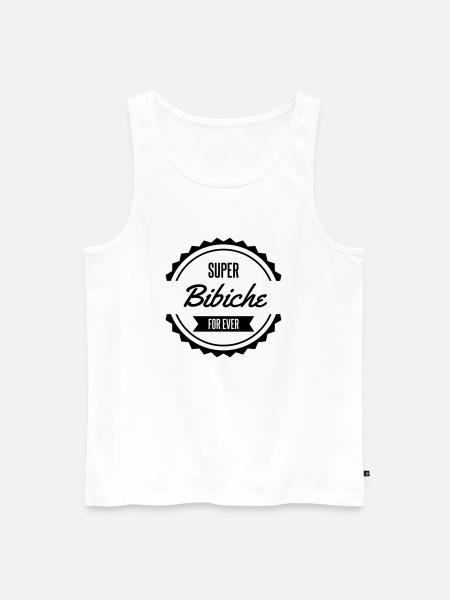 super bibiche for ever - Débardeur bio Premium Homme - blanc