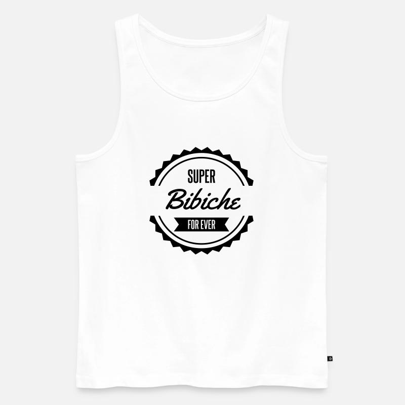 super bibiche for ever - Débardeur bio Premium Homme - blanc