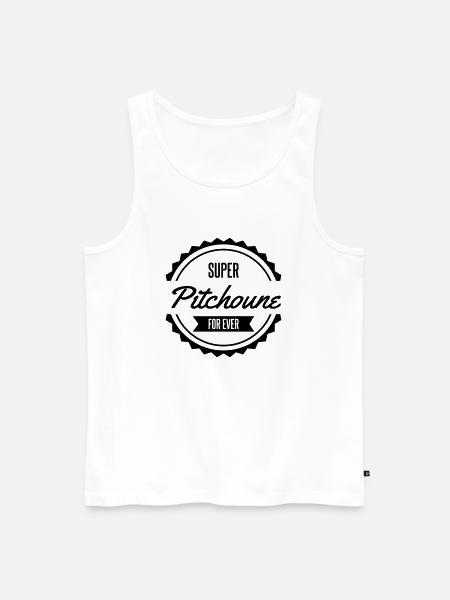 super pitchoune for ever - Débardeur bio Premium Homme - blanc