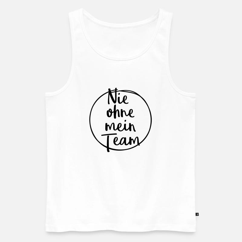 team nie ohne mein - Männer Premium Bio Tank Top - Weiß