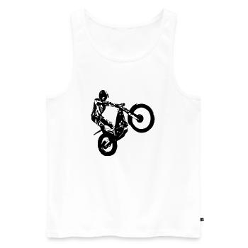 Trial - Männer Premium Bio Tank Top - Weiß - Vorne - AI Model Male 178 light (178cm)