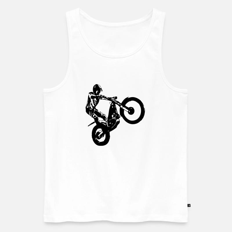 Trial - Männer Premium Bio Tank Top - Weiß