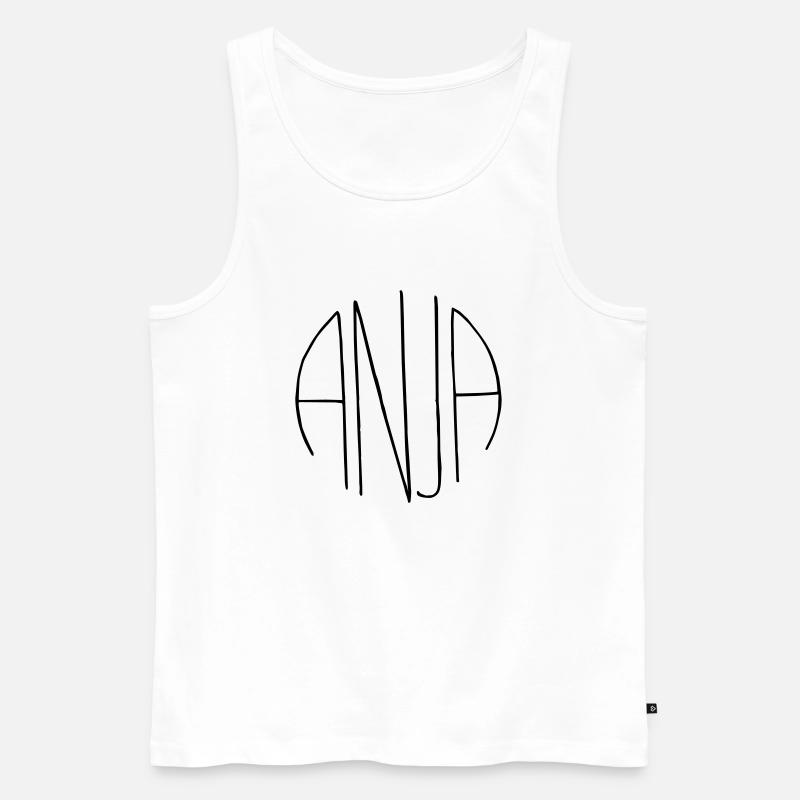 Anja Geschenk - Männer Premium Bio Tank Top - Weiß