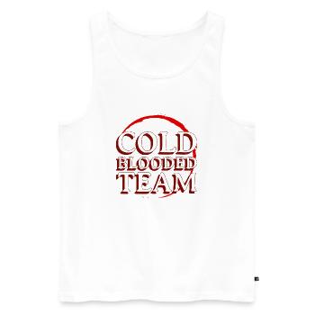 In cold blood - Men's Premium Organic Tank Top - white - Front - Michal (187cm)