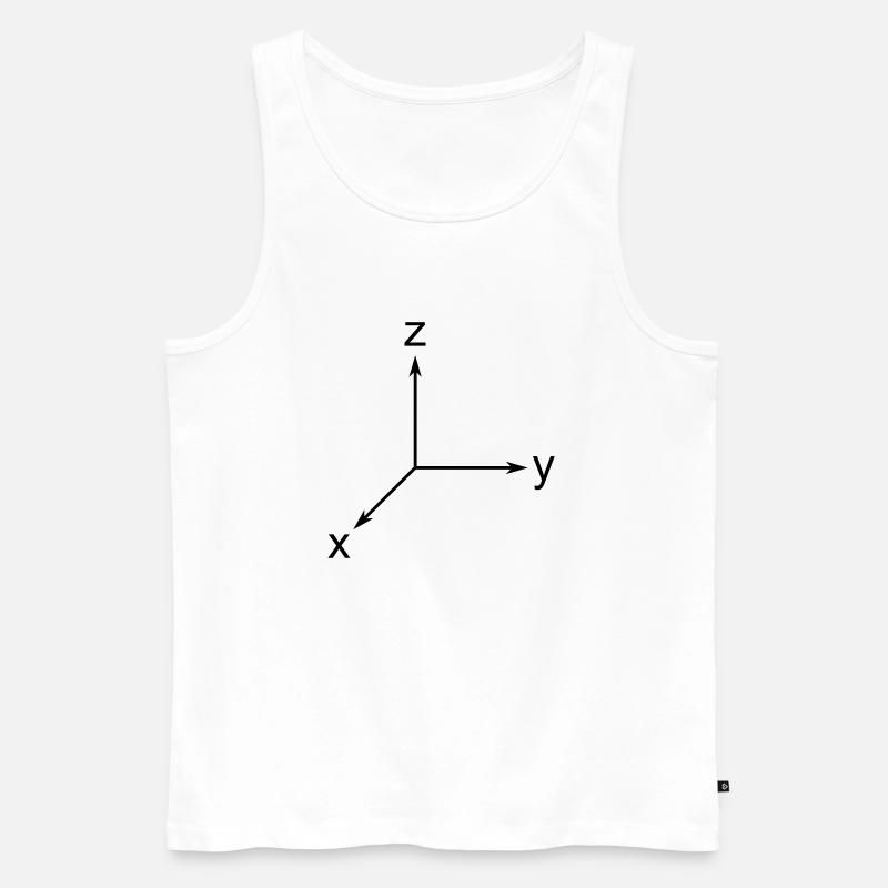 Coordinates - Männer Premium Bio Tank Top - Weiß