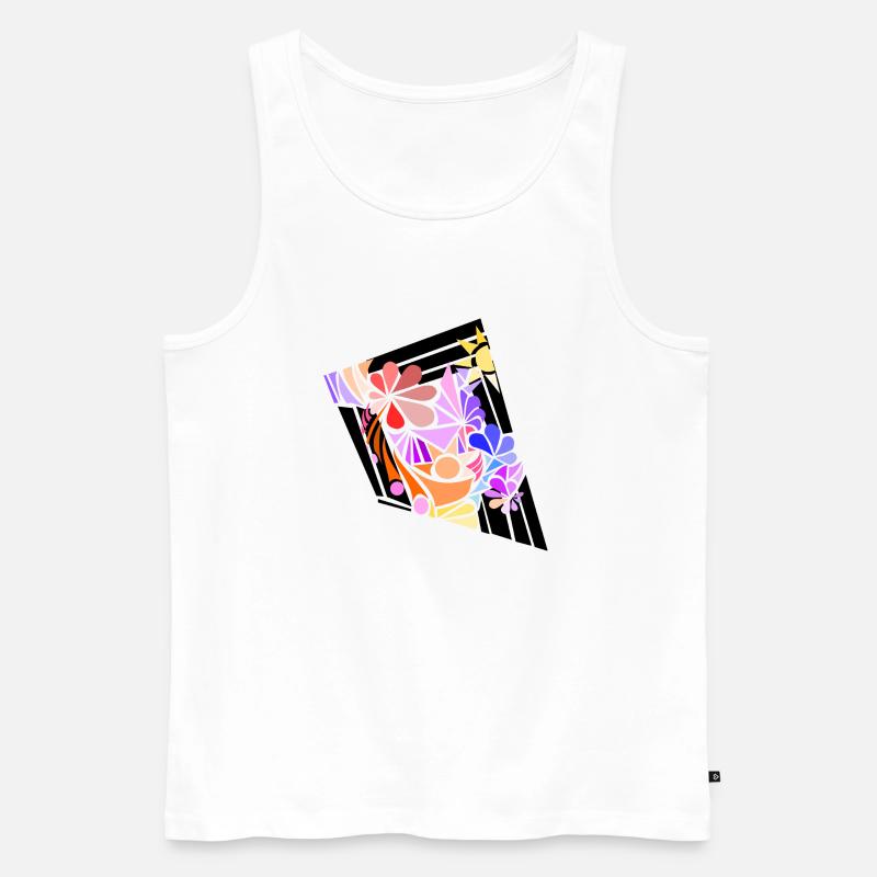 New Dimension 2 **** - Männer Premium Bio Tank Top - Weiß