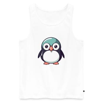 Pingouin - Débardeur bio Premium Homme - blanc - Devant - Michal (187cm)
