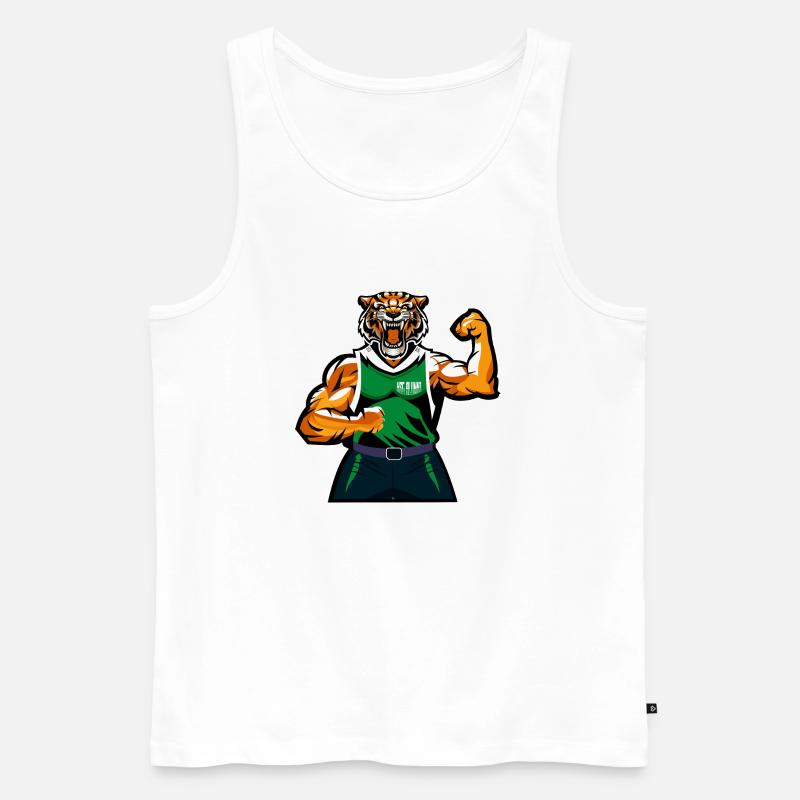 HSG Alumni 85 - Männer Premium Bio Tank Top - Weiß