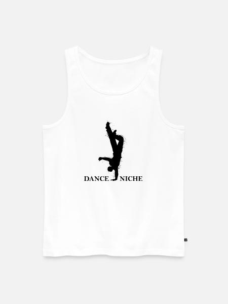 Dancing Dance Music - Männer Premium Bio Tank Top - Weiß