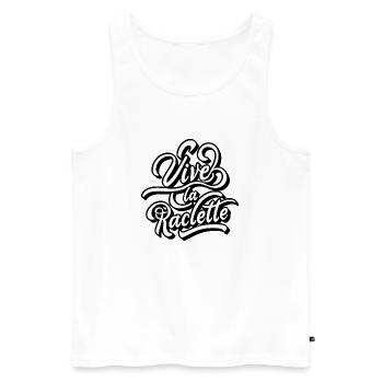 Vive la raclette - Débardeur bio Premium Homme - blanc - Devant - Michal (187cm)