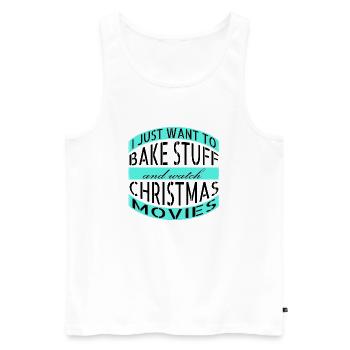 typographie de blague d’ordinateur sous l’arbre - Débardeur bio Premium Homme - blanc - Devant - Michal (187cm)