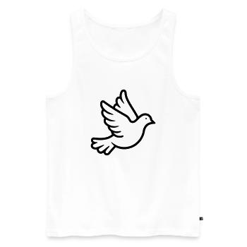 Dove - Men's Premium Organic Tank Top - white - Front - AI Model Male 178 light (178cm)