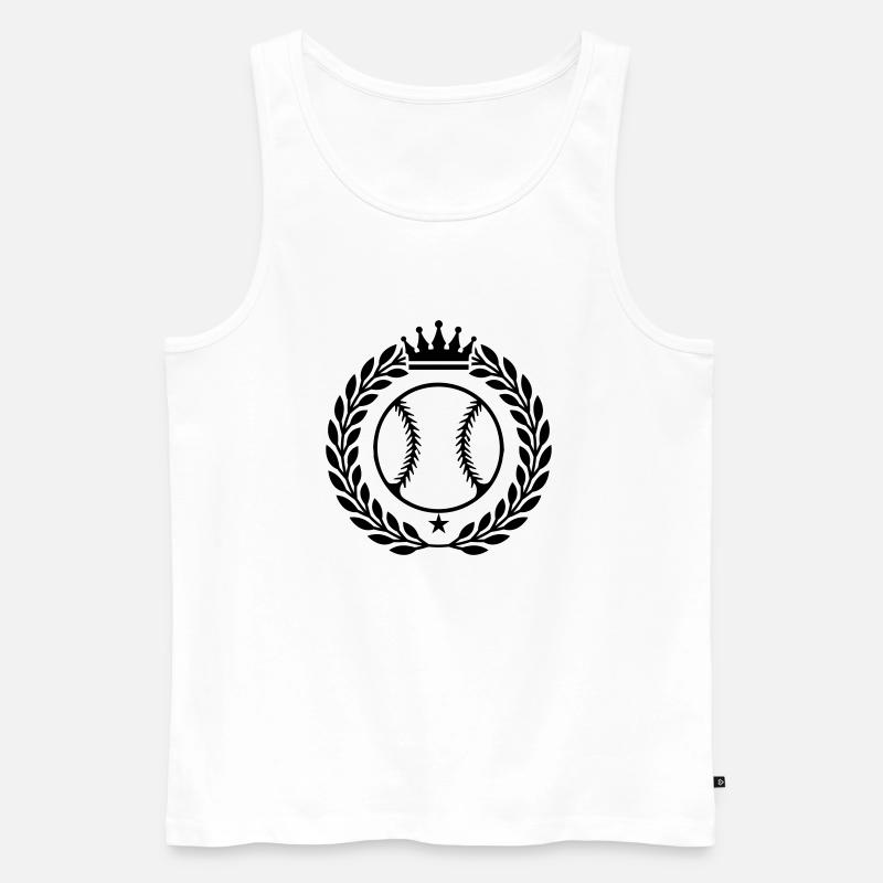 baseball wappen - Männer Premium Bio Tank Top - Weiß