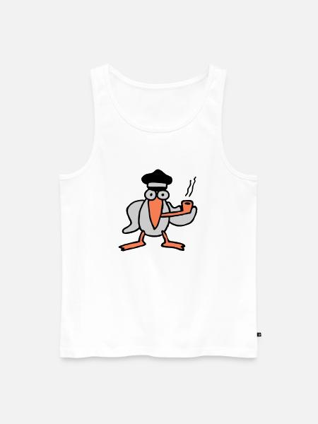 kapitaen_moewe - Men's Premium Organic Tank Top - white
