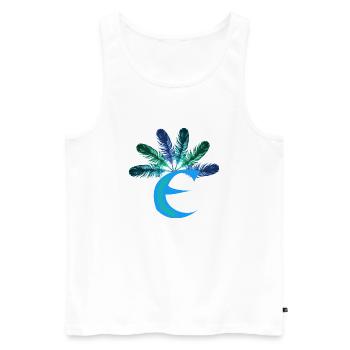 6 springs e - Men's Premium Organic Tank Top - white - Front - AI Model Male 178 light (178cm)