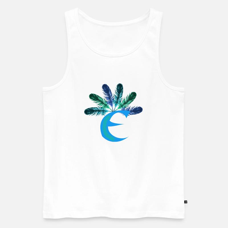 6 federn e - Männer Premium Bio Tank Top - Weiß