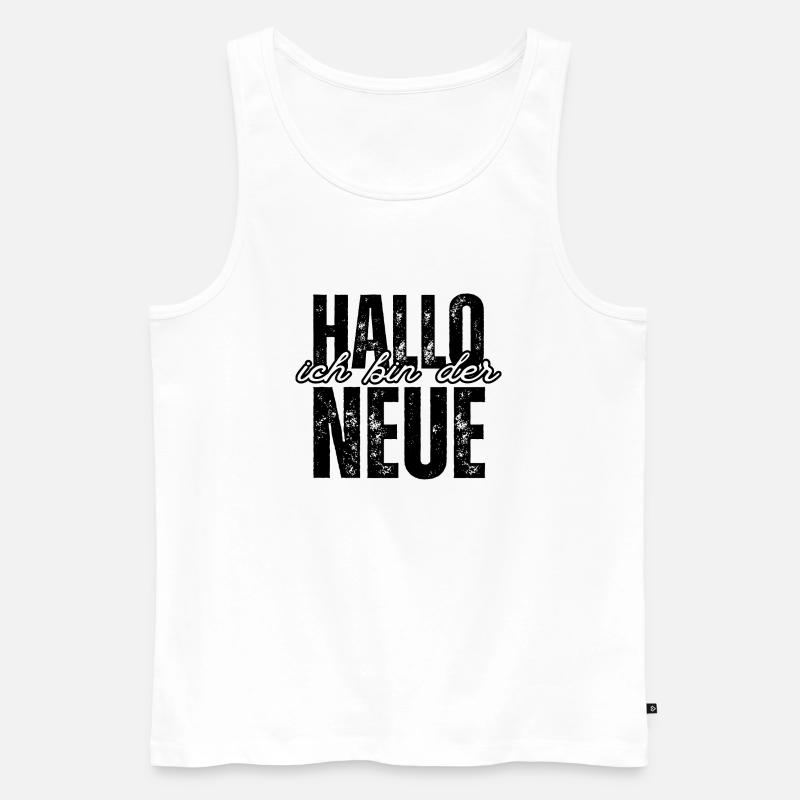 Ich bin der Neue - Männer Premium Bio Tank Top - Weiß
