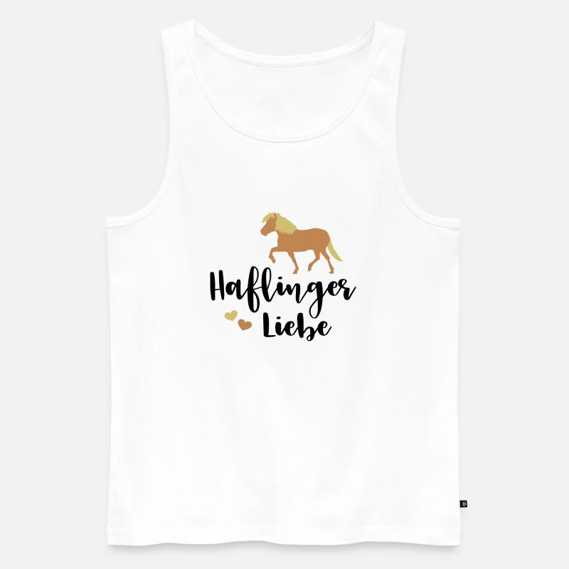 Haflingerliebe Haflinger - Männer Premium Bio Tank Top - Weiß