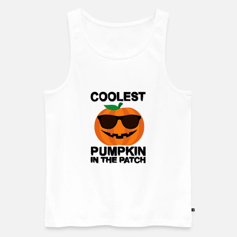 Coolest Pumpkin In The Patch - Männer Premium Bio Tank Top - Weiß