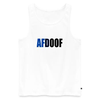 Afd doof afdoof - Männer Premium Bio Tank Top - Weiß - Vorne - Michal (187cm)