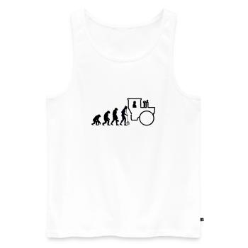 MB Trac Evolution - Offroad - Farben editierbar - Männer Premium Bio Tank Top - Weiß - Vorne - AI Model Male 178 light (178cm)