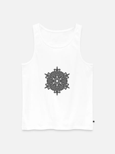 RF319BLACKUK - Men's Premium Organic Tank Top - white