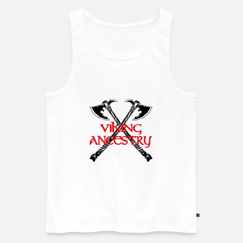 Wikinger-Abstammung - Männer Premium Bio Tank Top - Weiß
