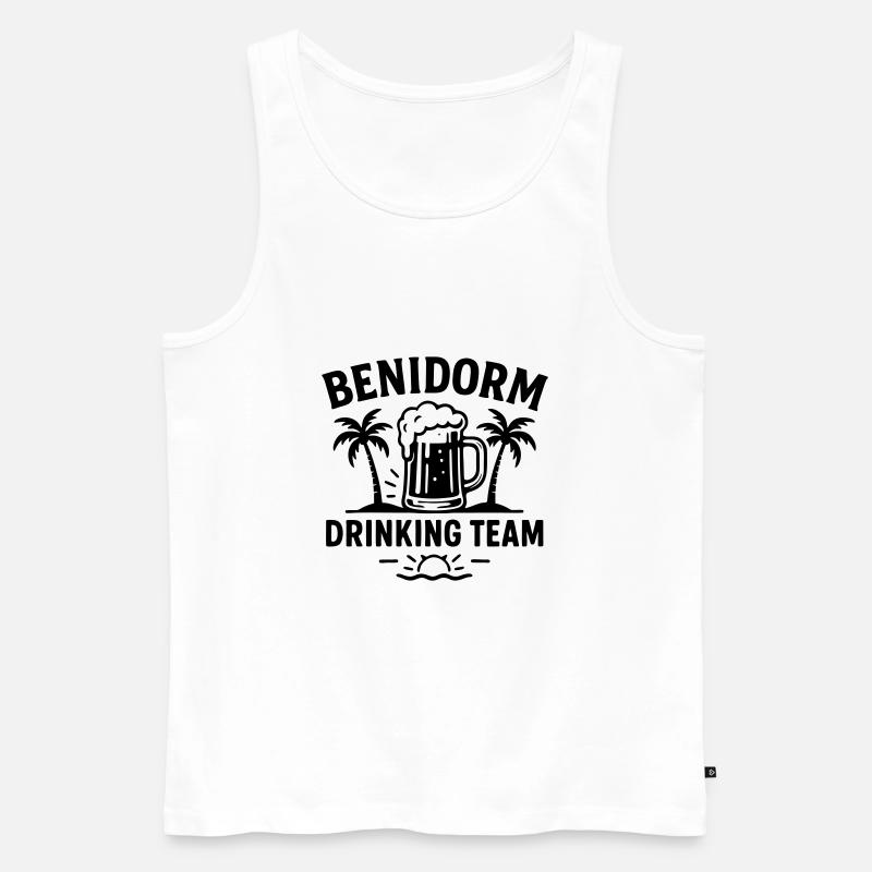 L’équipe de Benidorm Drinking - Débardeur bio Premium Homme - blanc