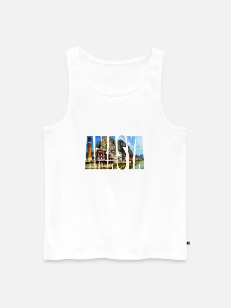 amasya panorama - Men's Premium Organic Tank Top - white