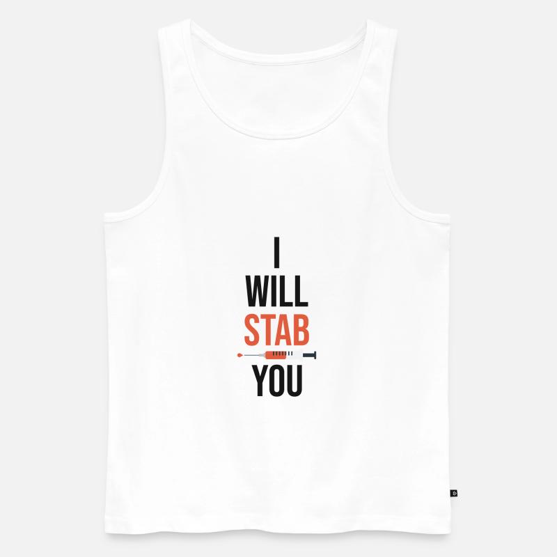 Krankenschwester - Männer Premium Bio Tank Top - Weiß