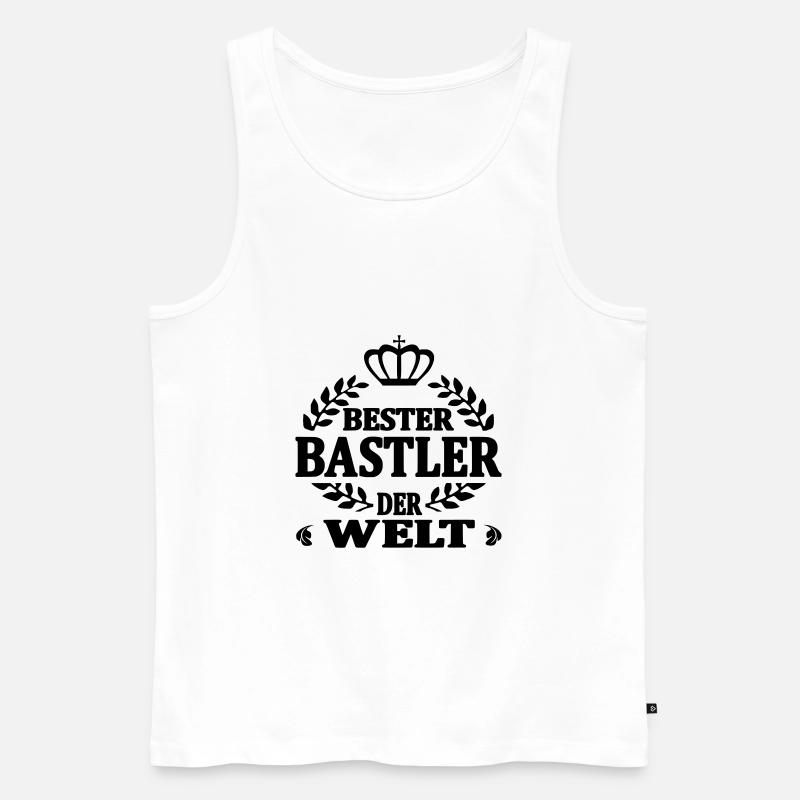 Bester bastler der welt - Männer Premium Bio Tank Top - Weiß