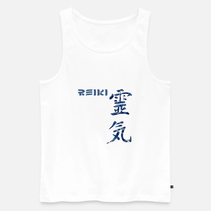 reiki japanisch e 12 - Männer Premium Bio Tank Top - Weiß