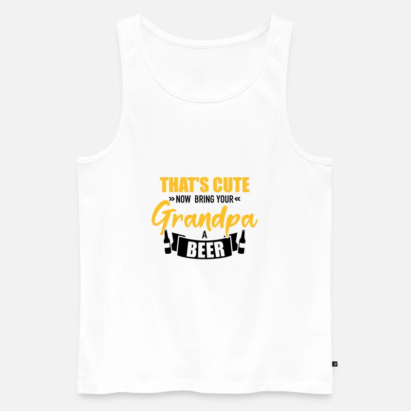 Opa - Männer Premium Bio Tank Top - Weiß