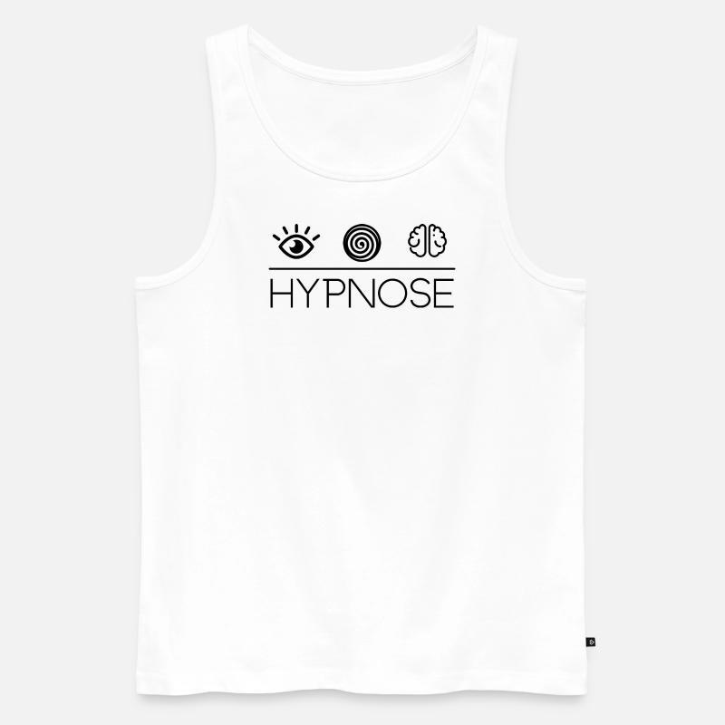 Hypnose T-Shirts Pullover Geschenkideen - Männer Premium Bio Tank Top - Weiß