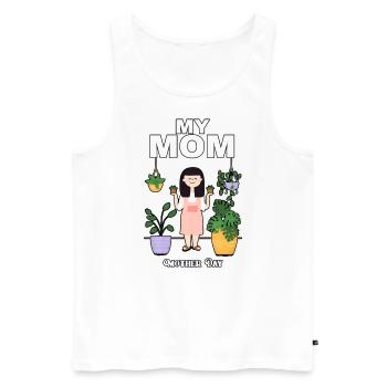 My mother lover Mother Day - Männer Premium Bio Tank Top - Weiß - Vorne - Michal (187cm)