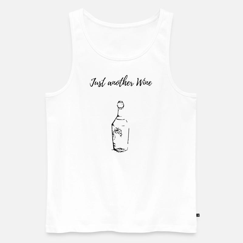 Wein - Männer Premium Bio Tank Top - Weiß