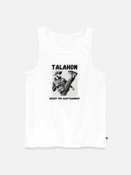 Talahon Kick - Männer Premium Bio Tank Top - Weiß