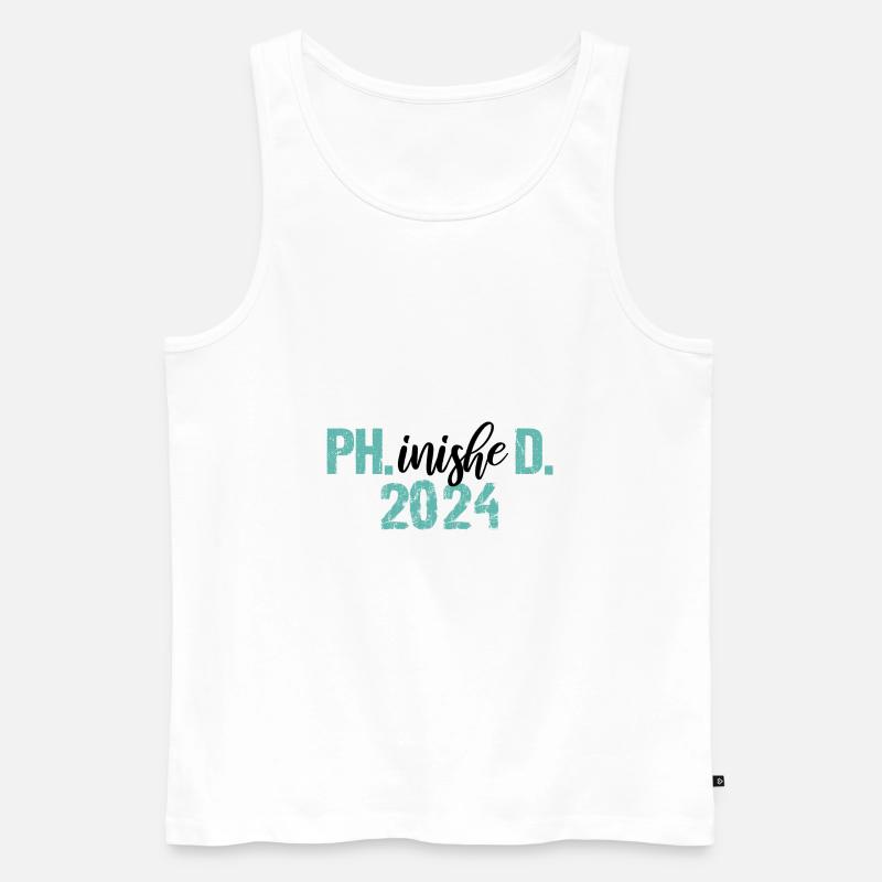 Docteur 2024 Graduation Philistin Dissertation Phd - Débardeur bio Premium Homme - blanc