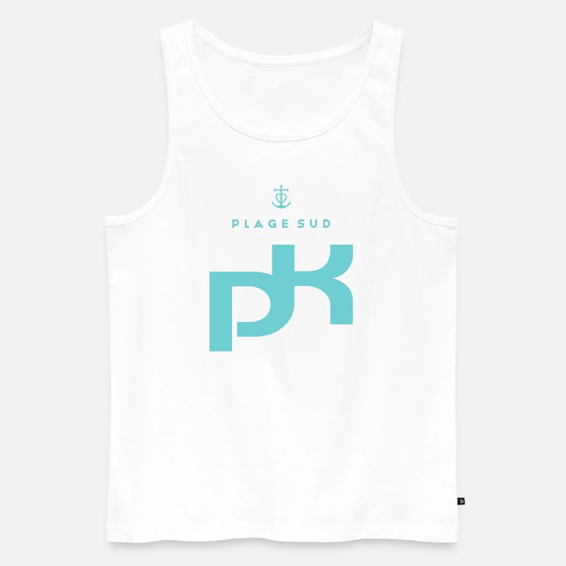 Passion Kite - Camargue - PK - Männer Premium Bio Tank Top - Weiß