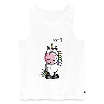 Funny Unicorn - Unicorns - Men's Premium Organic Tank Top - white - Front - Michal (187cm)