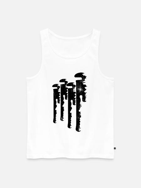 Pipe wrench sketch - Men's Premium Organic Tank Top - white