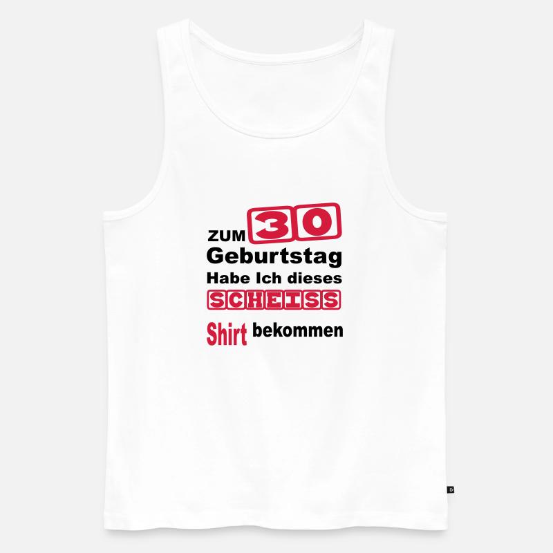geburtstag 30 - Männer Premium Bio Tank Top - Weiß