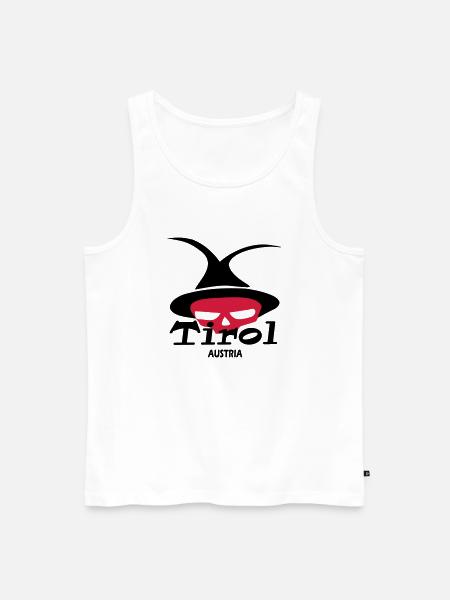 Tirol - Männer Premium Bio Tank Top - Weiß