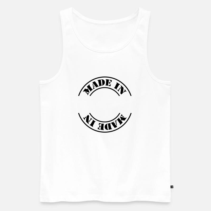 made in m1k2 - Männer Premium Bio Tank Top - Weiß