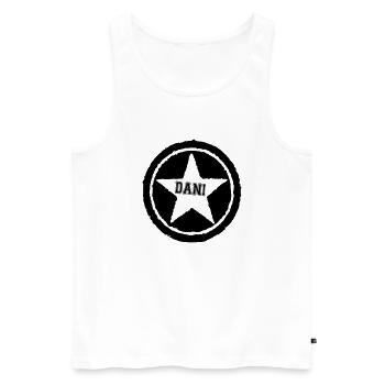 new_stern_dani - Männer Premium Bio Tank Top - Weiß - Vorne - Michal (187cm)