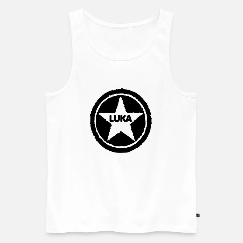 Luka - Männer Premium Bio Tank Top - Weiß
