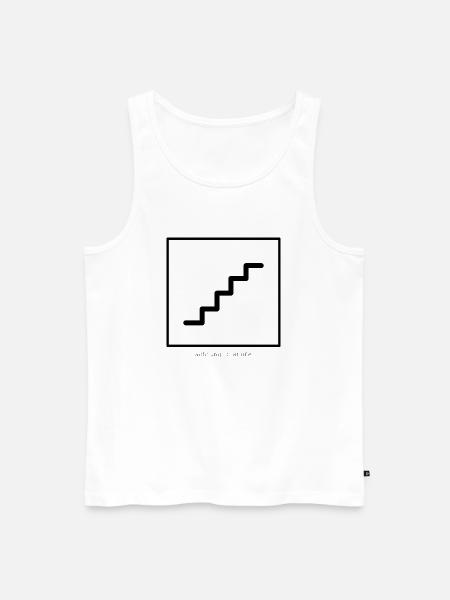achtung stufe - Männer Premium Bio Tank Top - Weiß