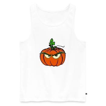 Drôle de tomate, bonne tomate méchante t-shirt - Débardeur bio Premium Homme - blanc - Devant - AI Model Male 178 light (178cm)